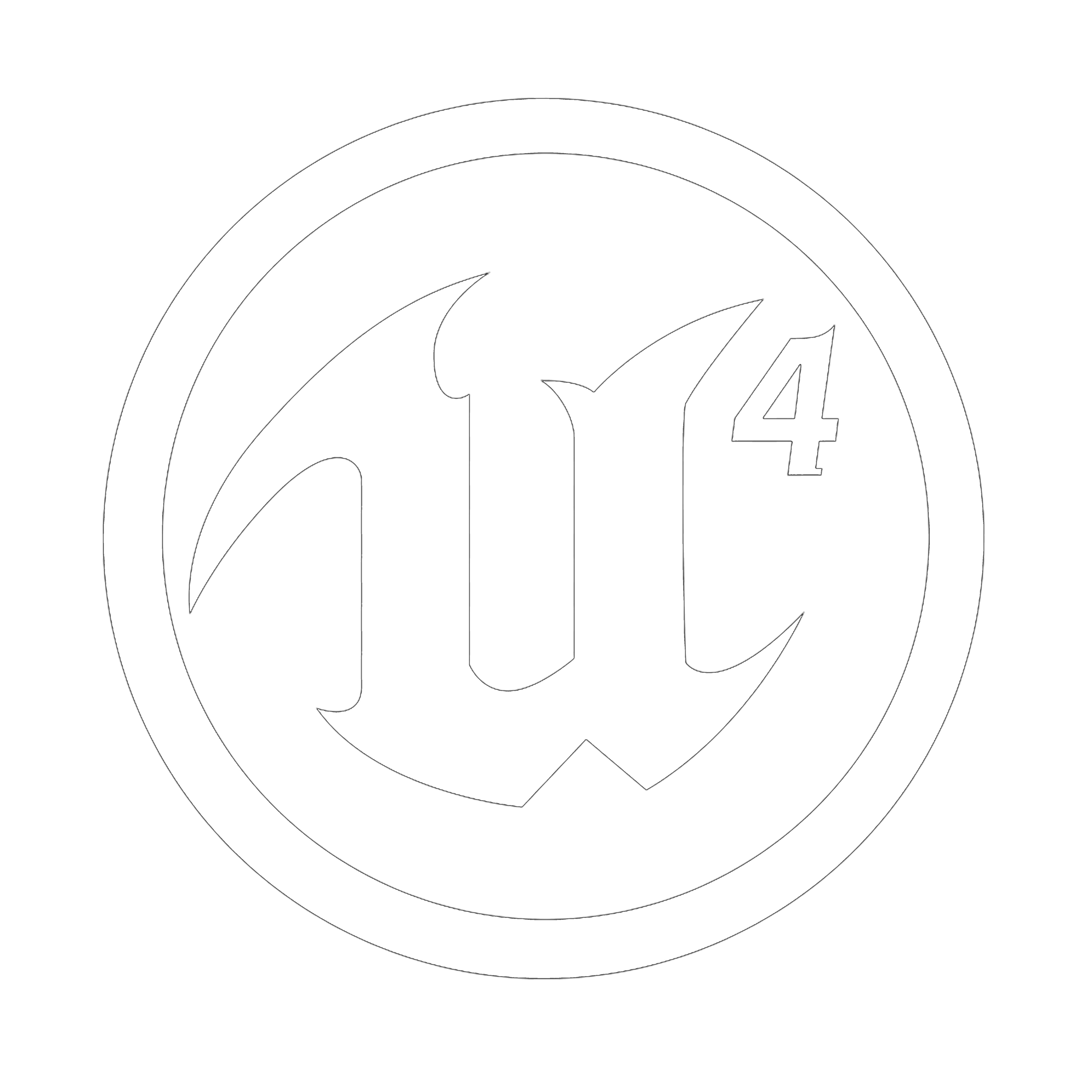 An icon representing Unreal Engine 4